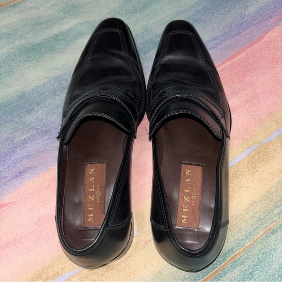 MEZLAN Men’s Black Leather Dress Shoes Size 8.5 - Picture 6 of 8